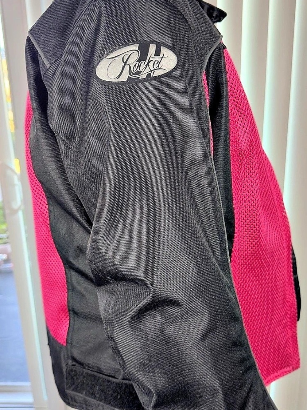 Joe Rocket Women's Color Block Motorcycle Jacket in Black & Pink